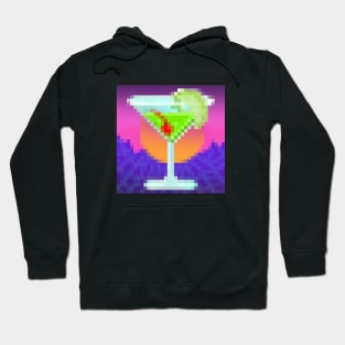 Pixelart T-Shirt - Appletini Cocktail Hoodie